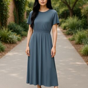 One Six One Olive Green T-Shirt Dress Size Large